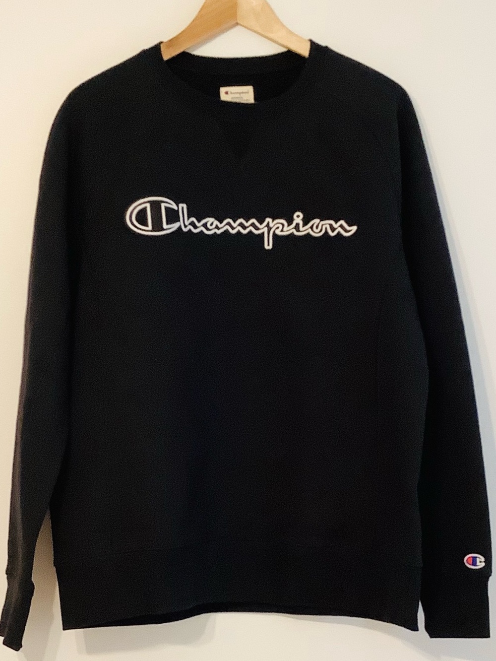 Champion NWT, Classic Men’s Black Crewneck, Sz M